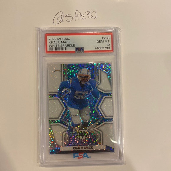 Khalil Mack PSA 10 White Sparkle - Picture 1 of 2